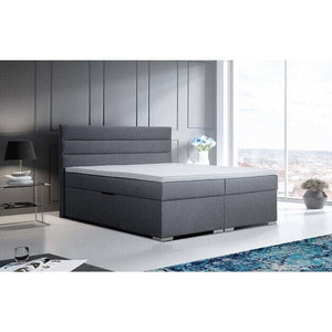 Bett New Bolero 160x200, grau, inkl. Matratze und Topper