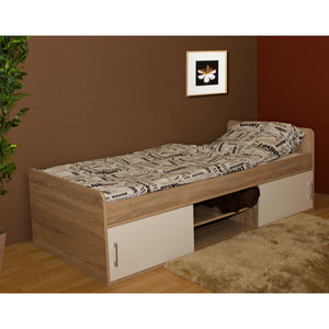 Bett Sava II, 90x200, inkl. Bettdecke, ohne Matratze und Matratze