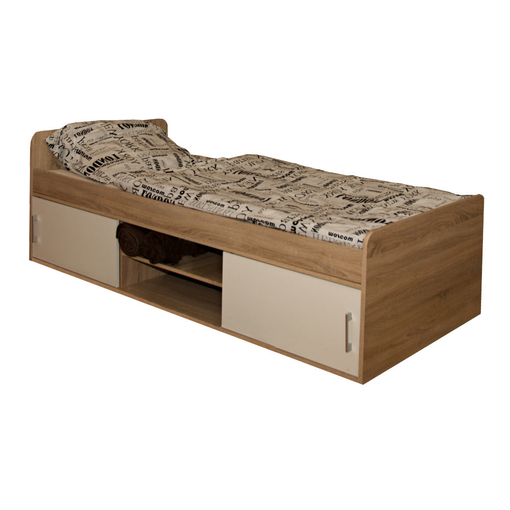 Bett Sava II, 90x200, inkl. Bettdecke, ohne Matratze und Matratze
