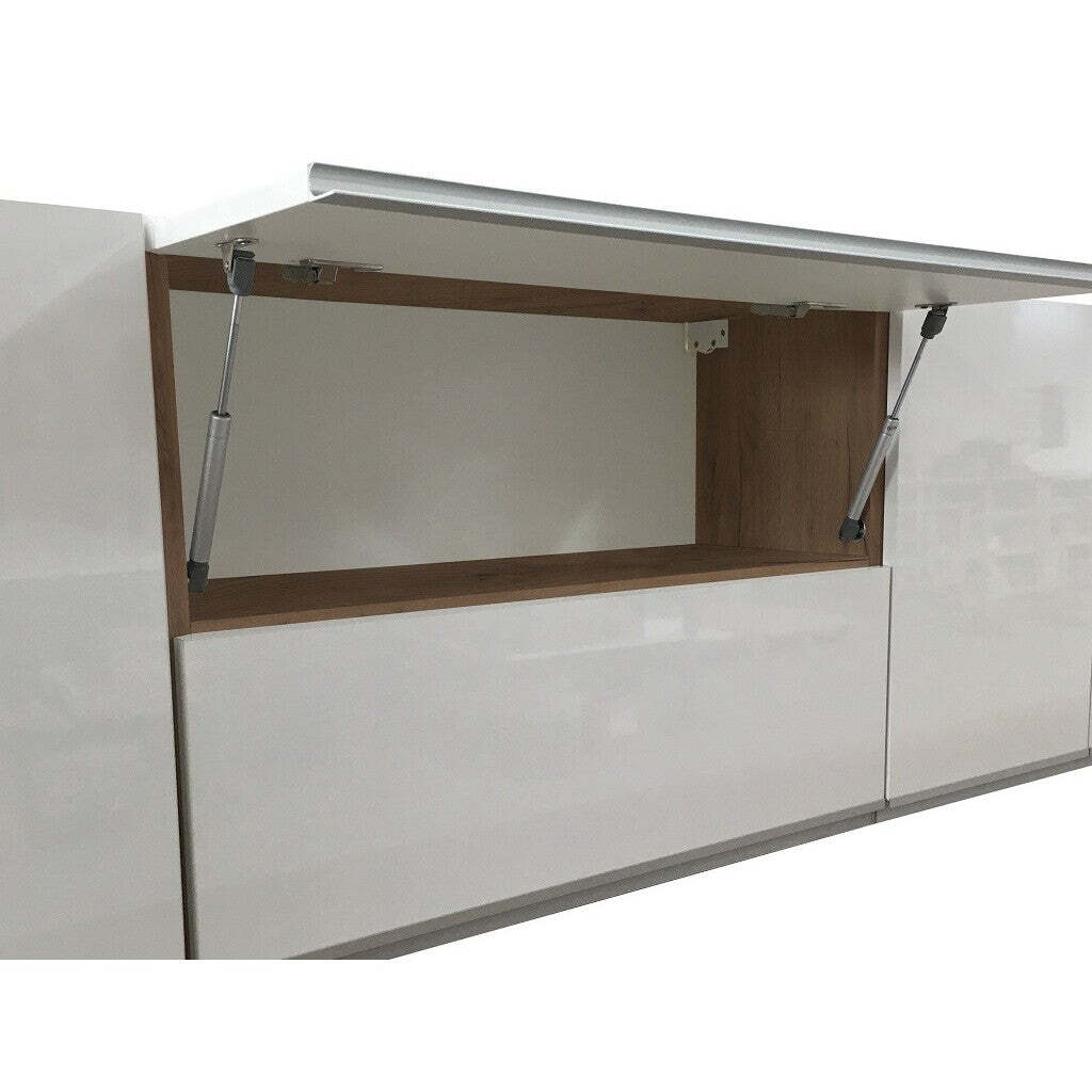 Ecke Küche Ziegelstein leicht linke Ecke 240x160 cm (weiß/Eiche Handwerk)