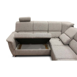 Ecksofa Duo Panama Sofa linke Ecke grau - stone 94