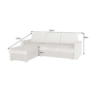 Ecksofa Morgat linke Ecke rosa