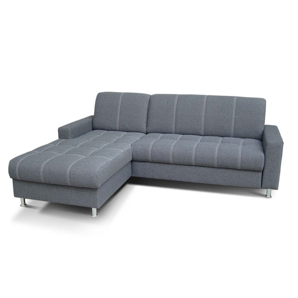 Ecksofa Simone linke Ecke grau