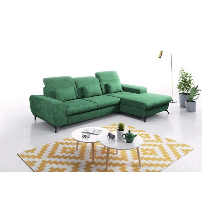 Ecksofa Sofa Alta rechte Ecke grün