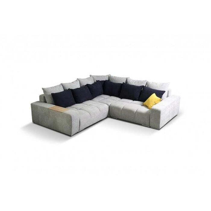 Ecksofa sofa Baltic universal ecke grau