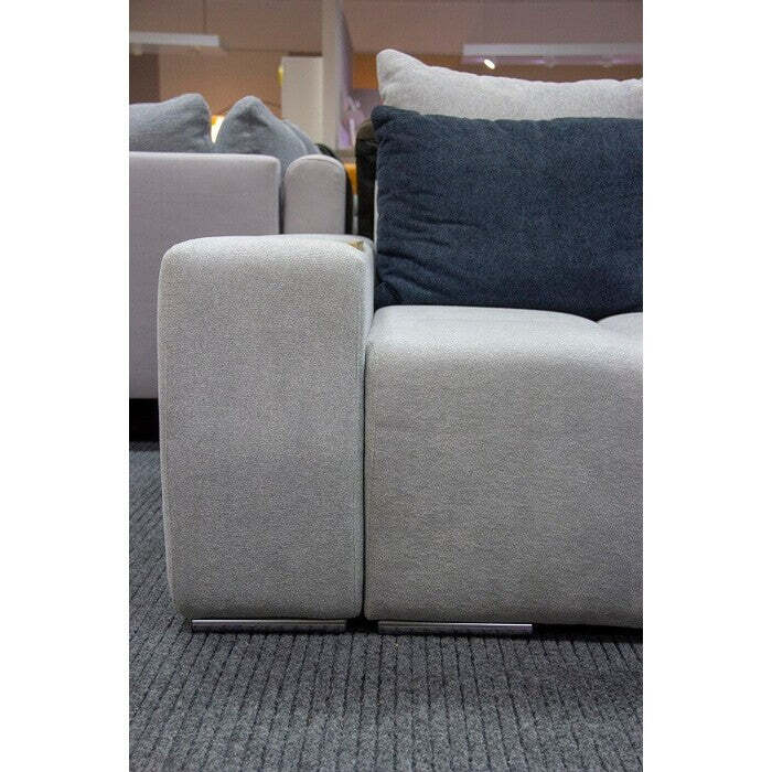 Ecksofa sofa Baltic universal ecke grau