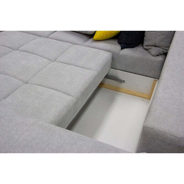 Ecksofa sofa Baltic universal ecke grau