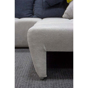 Ecksofa sofa Baltic universal ecke grau