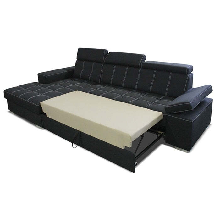 Ecksofa Sofa Belfast IV linke Ecke schwarz