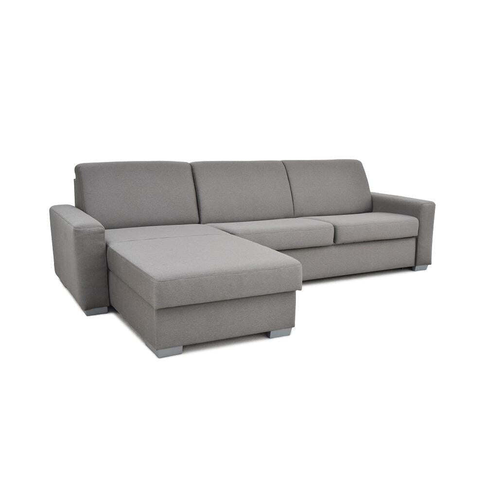 Ecksofa Sofa Leka linke Ecke grau