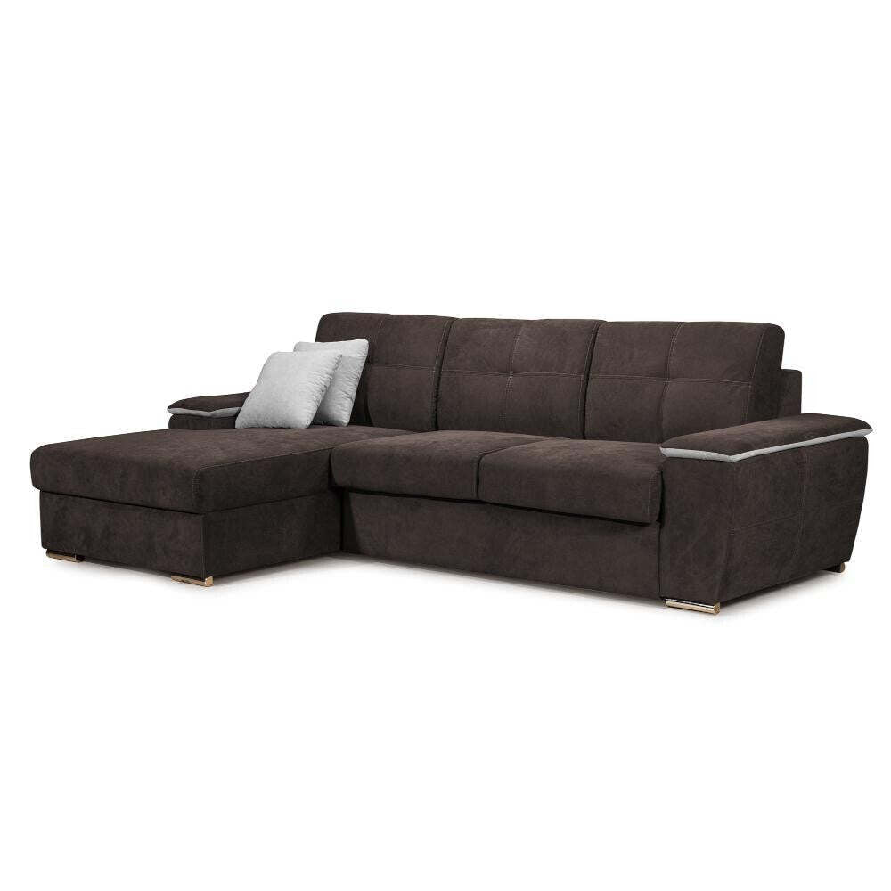 Ecksofa Sofa Lina linke Ecke grau