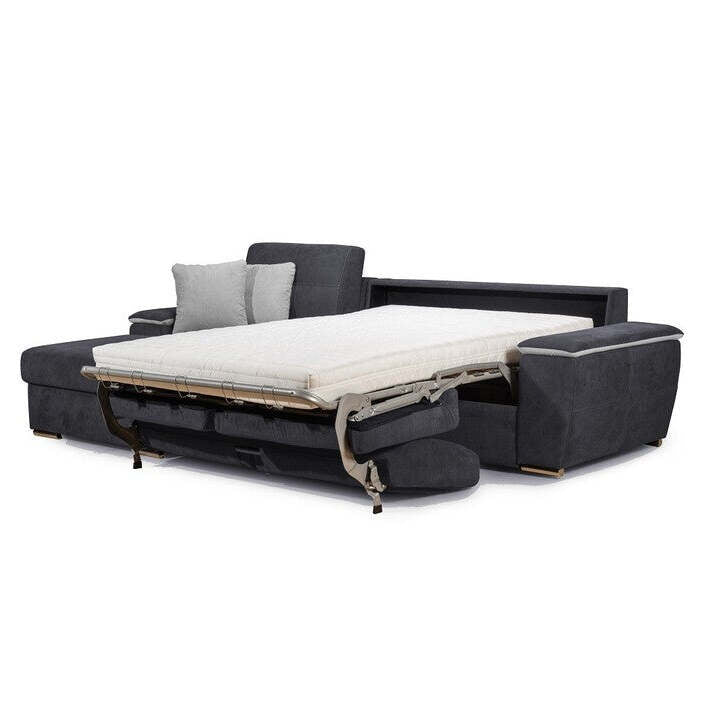 Ecksofa Sofa Lina linke Ecke grau