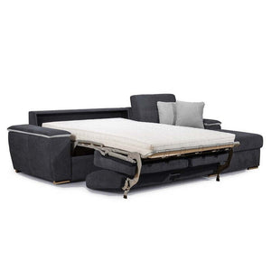 Ecksofa Sofa Lina rechte Ecke grau