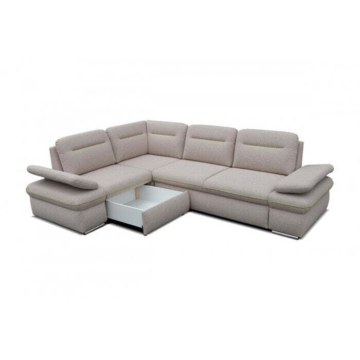 Ecksofa Sofa Margo linke Ecke beige