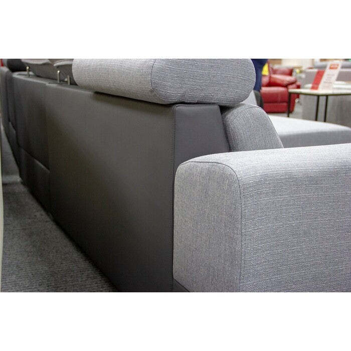 Ecksofa Sofa Matrix rechte Ecke grau
