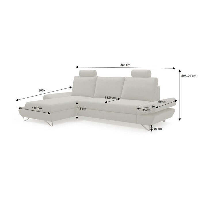 Ecksofa Stockholm Ecke links Kastanie