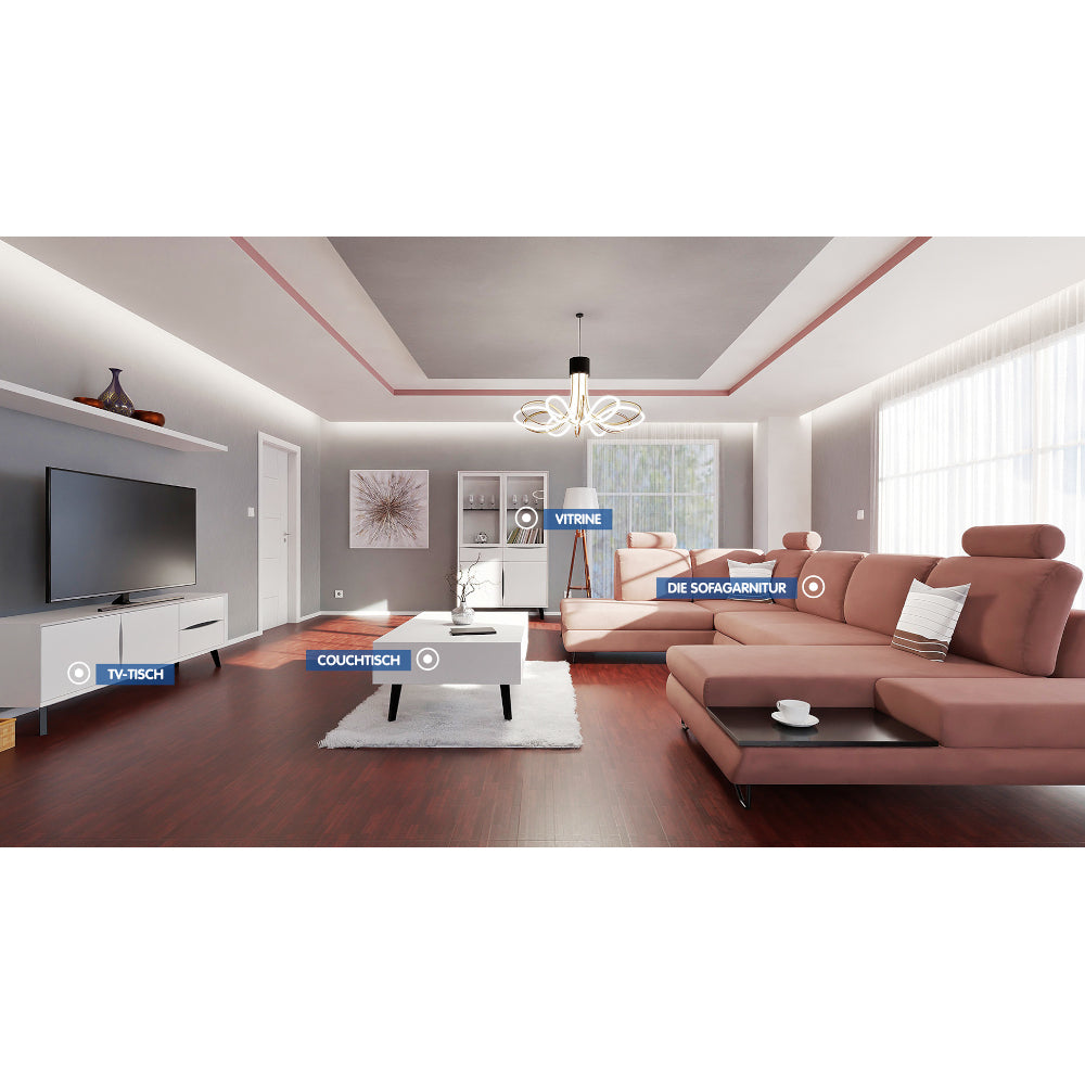 Ecksofa Stockholm Ecke links Kastanie