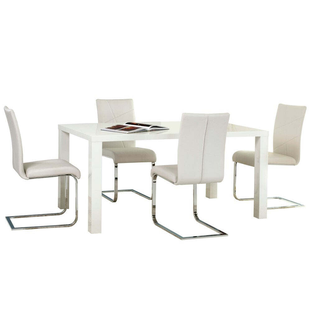 Esstisch Ronald klappbar 120-160x80x75 cm (weiß)