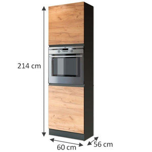 Hochschrank für Einbaubackofen für Küche Brick