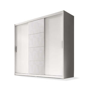 Kleiderschrank Argos - 235x220x61 cm (weiß matt)