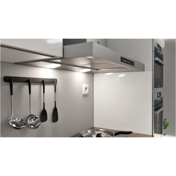 Küche Eugenie 300 cm (schwarz, hochglanz, lackiert)
