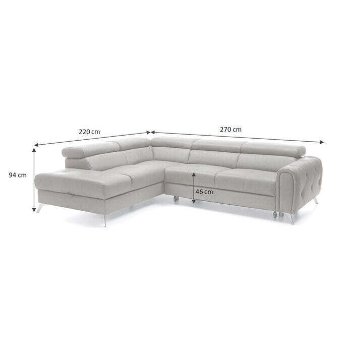 Ledersofa Sofa Montmartre linke Ecke