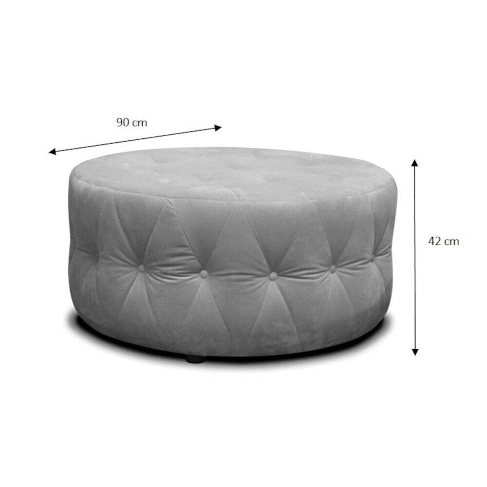 Luxus-Hocker (Stoff) - trinity 22