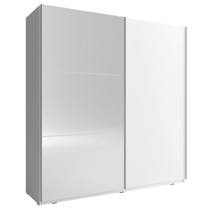 Mika 2 - Garderobe, 150/214/65 (weiß/Glas)