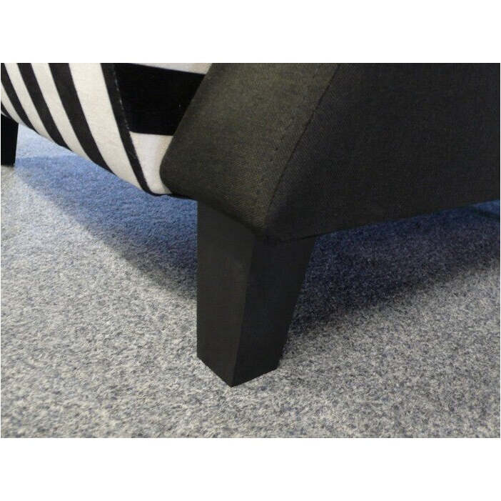 Sessel Barutti weiß, schwarz