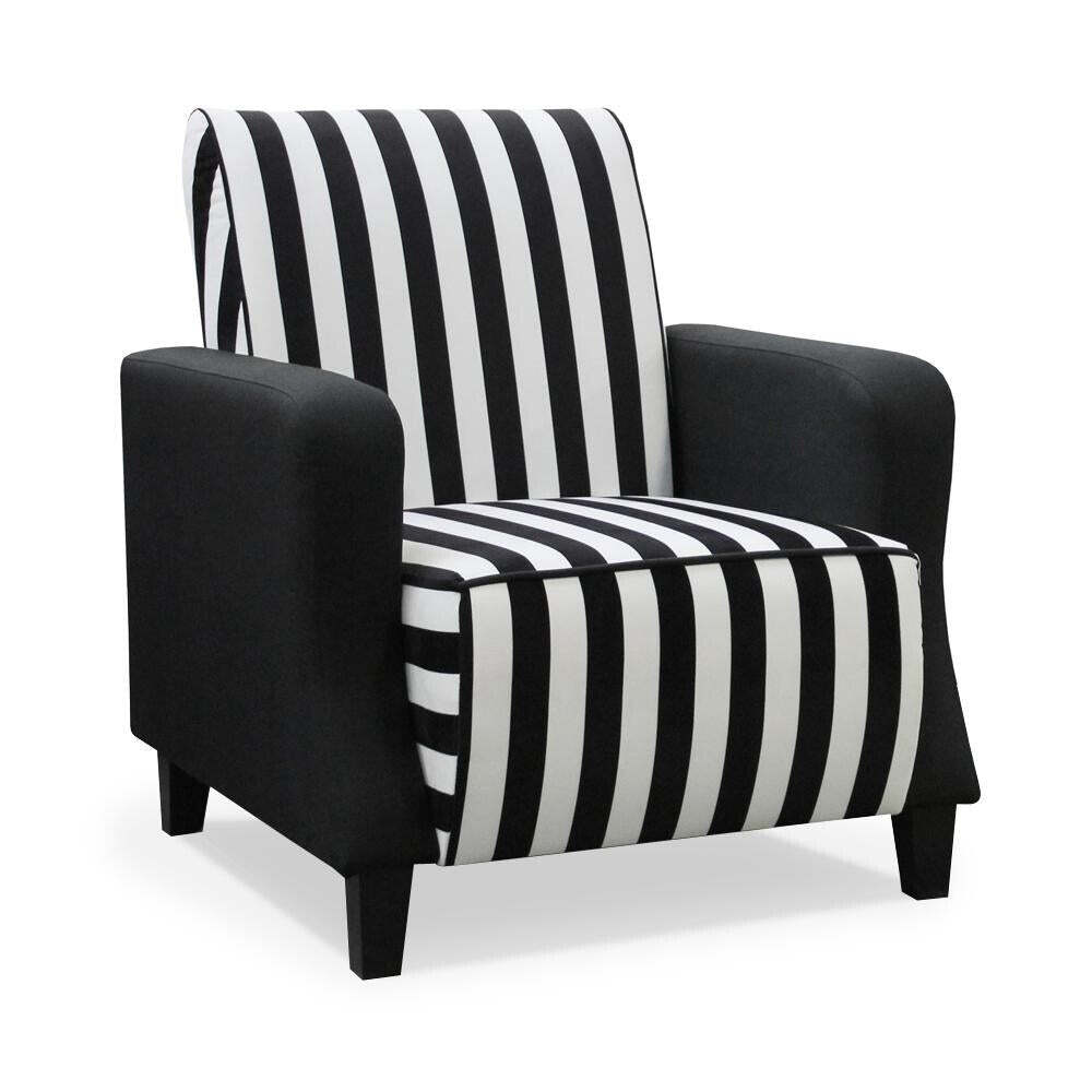 Sessel Barutti weiß, schwarz