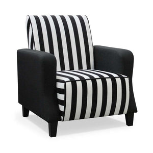 Sessel Barutti weiß, schwarz