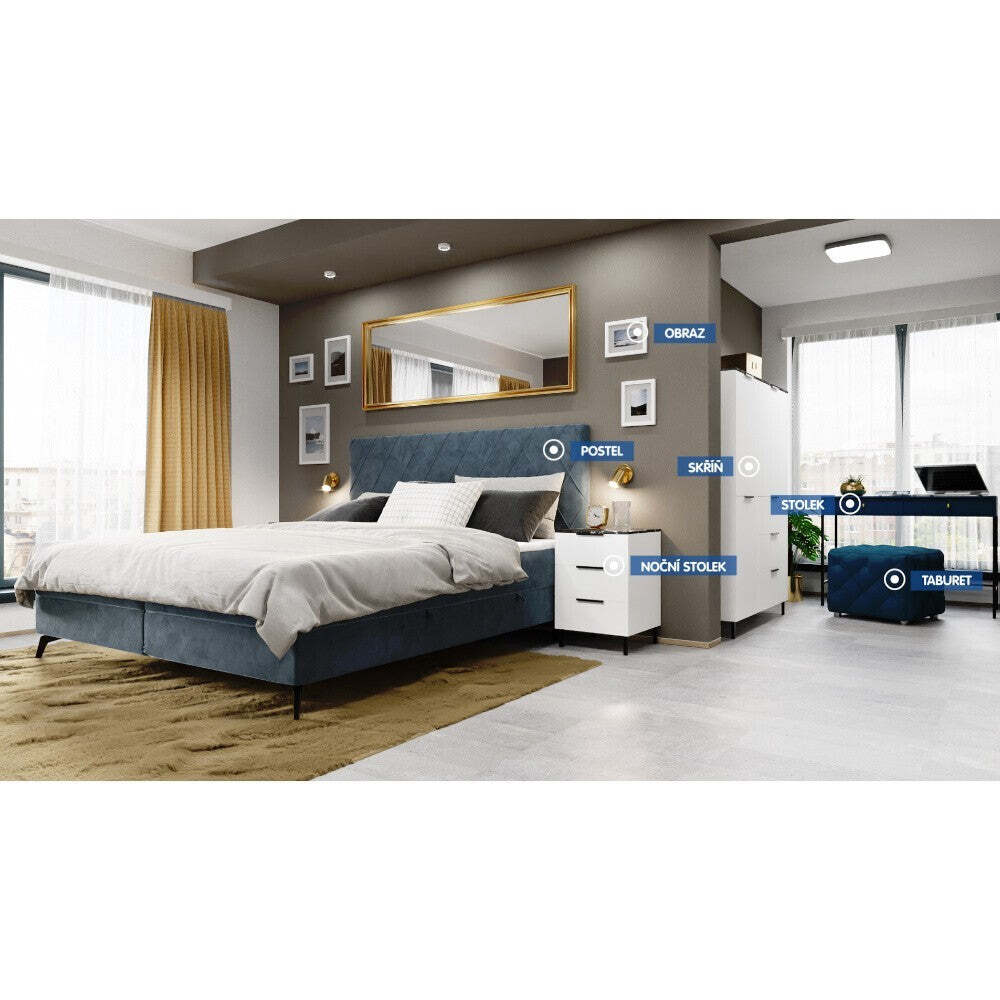 Taburette Kvadra (Stoff) - trinity 22
