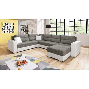 U-förmiges Sofa Klay universal corner grau,weiß