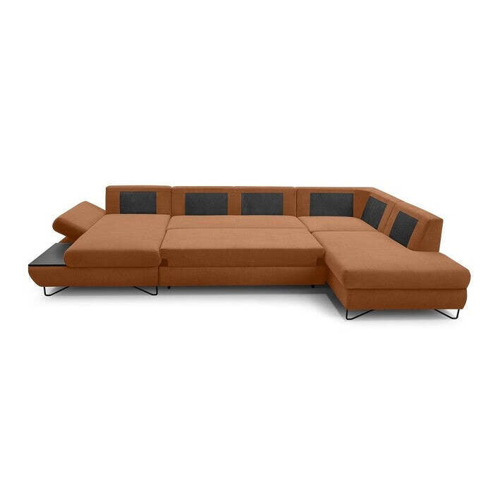 U-förmiges Sofa Stockholm Ecke links Kastanie