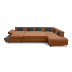 U-förmiges Sofa Stockholm Ecke links Kastanie