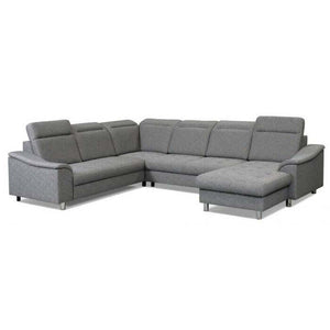 U-Sofa Columbia rechte Ecke grau