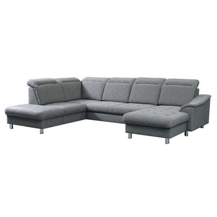 U-Sofa Columbia rechte Ecke grau