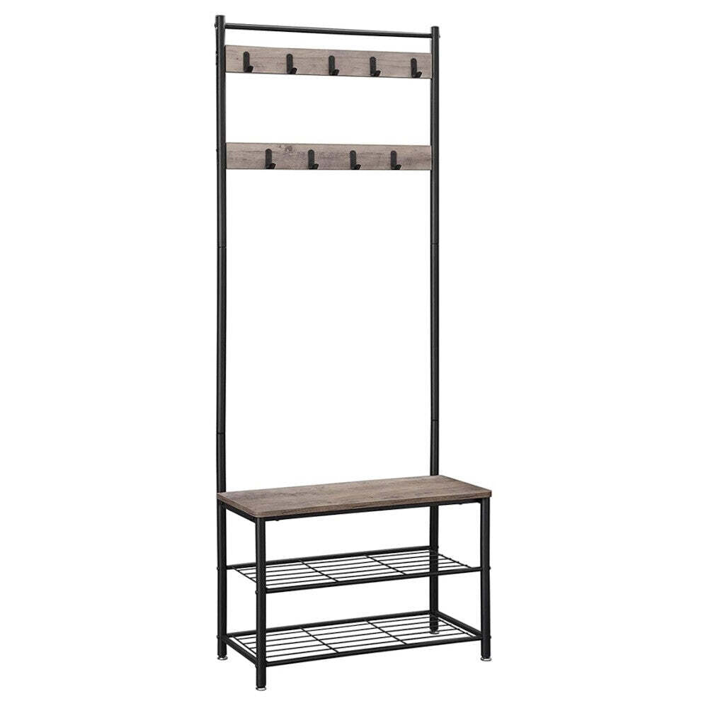 Vorzimmer-Garderobe Tenby (grau, schwarz)